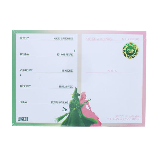 Wicked A5 Weekly Planner Desk Pad – 52 Sheets | Officially Licensed Broadway Stationery