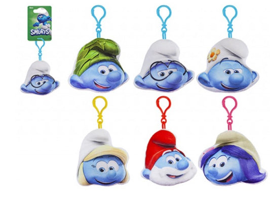 The Smurfs Licensed Plush Keyrings – 12cm Bag Clips – Multiple Characters Available