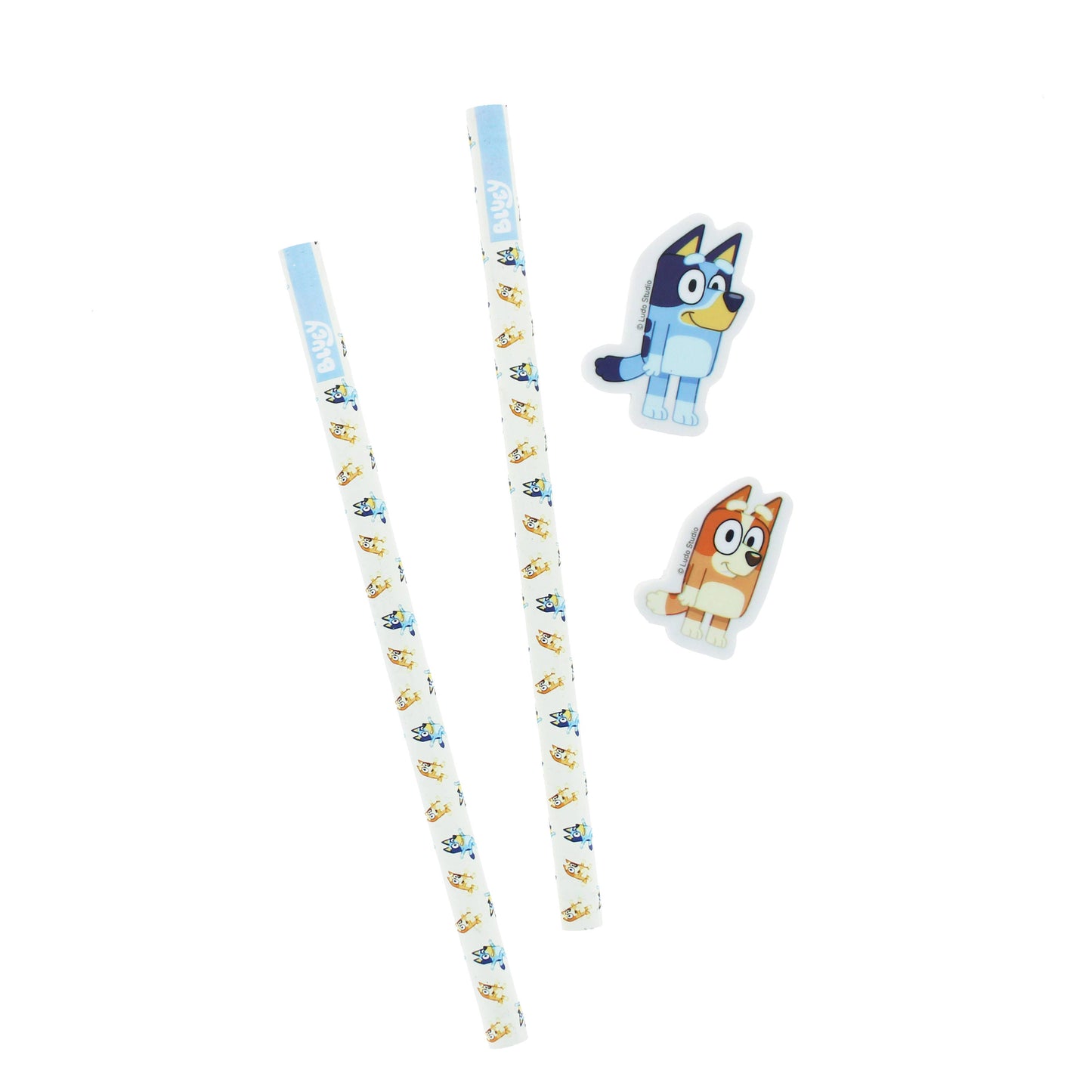 Bluey Fully Licensed Pencil and Eraser Set