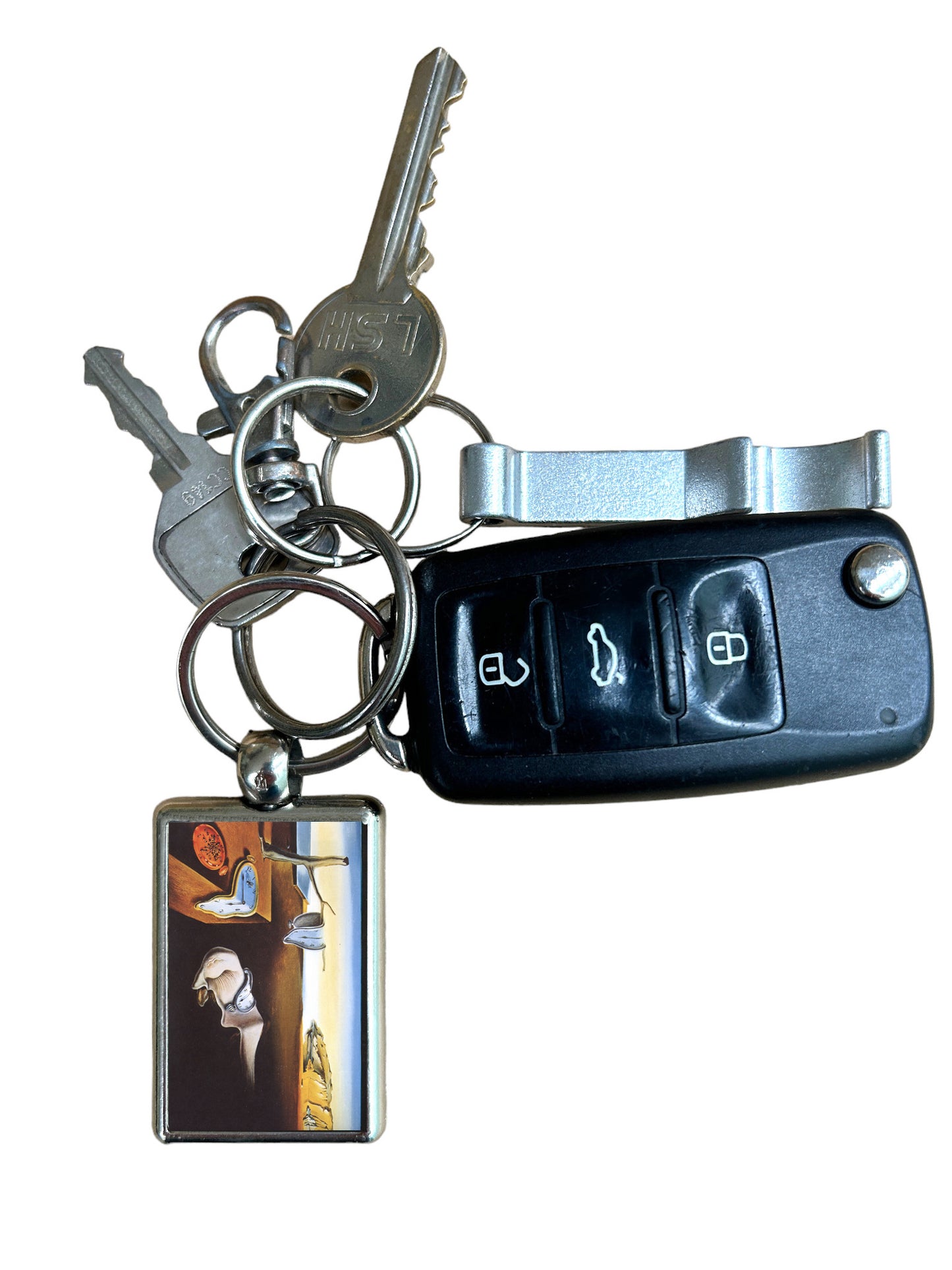 Persistence of Memory Keyring – Salvador Dali Surrealist Art Metal Keychain