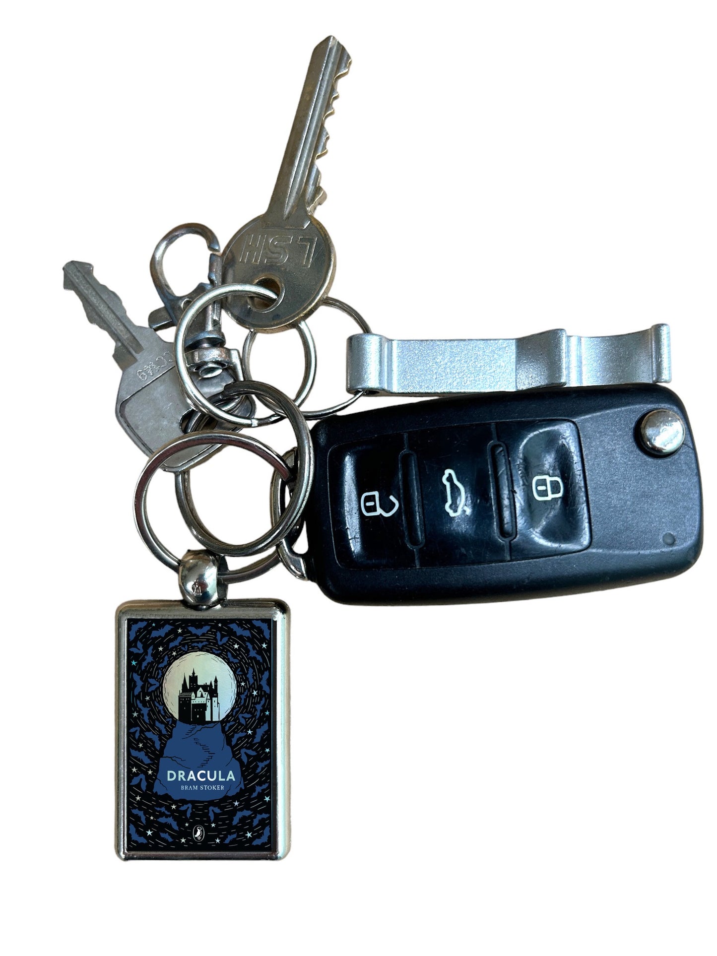 Dracula Bram Stoker Book Cover Metal Keyring - High-Quality, Vibrant & Durable, 3x4.5cm