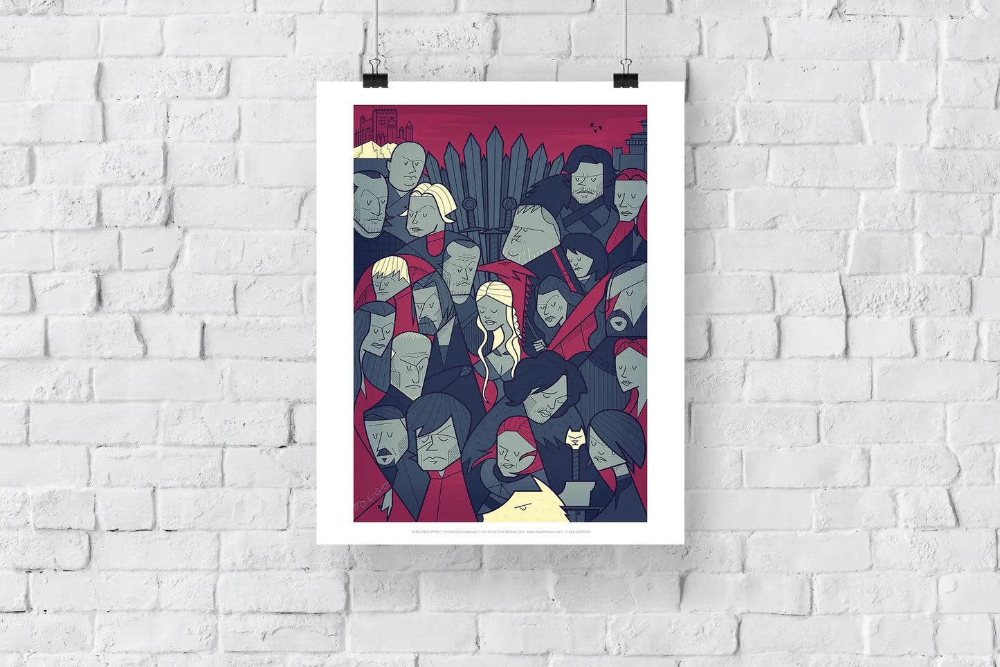 Pop-Art-Drucke Game of Thrones Kunstdruck 11 x 14 Zoll