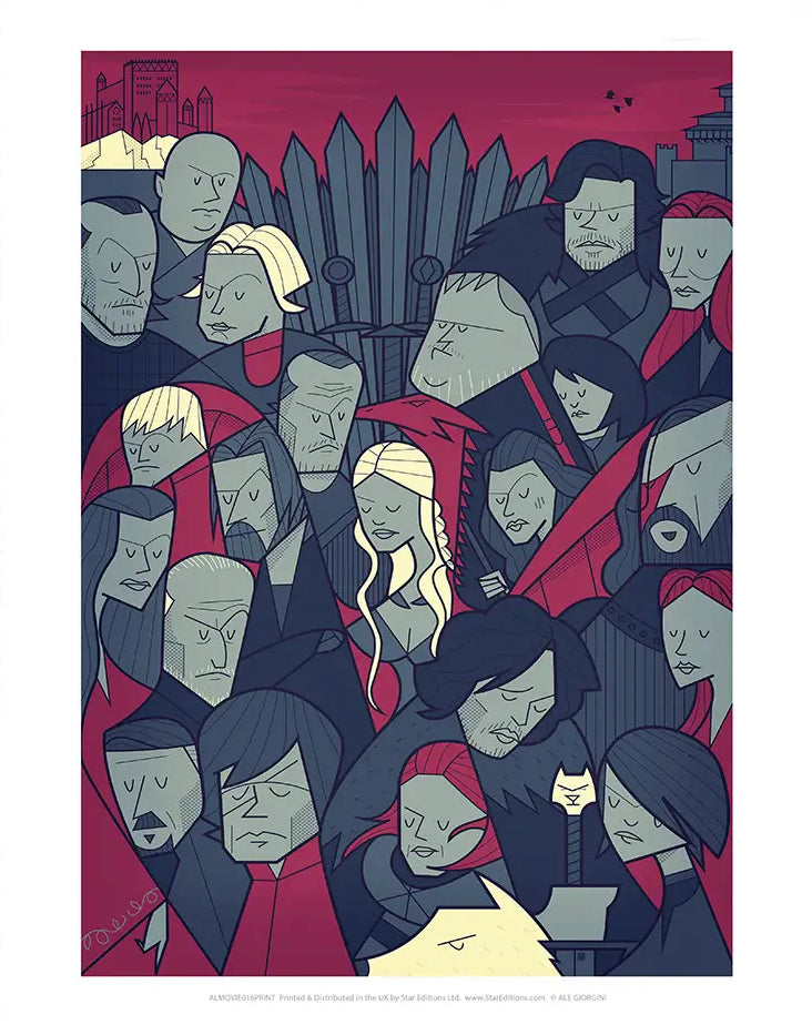 Pop-Art-Drucke Game of Thrones Kunstdruck 11 x 14 Zoll