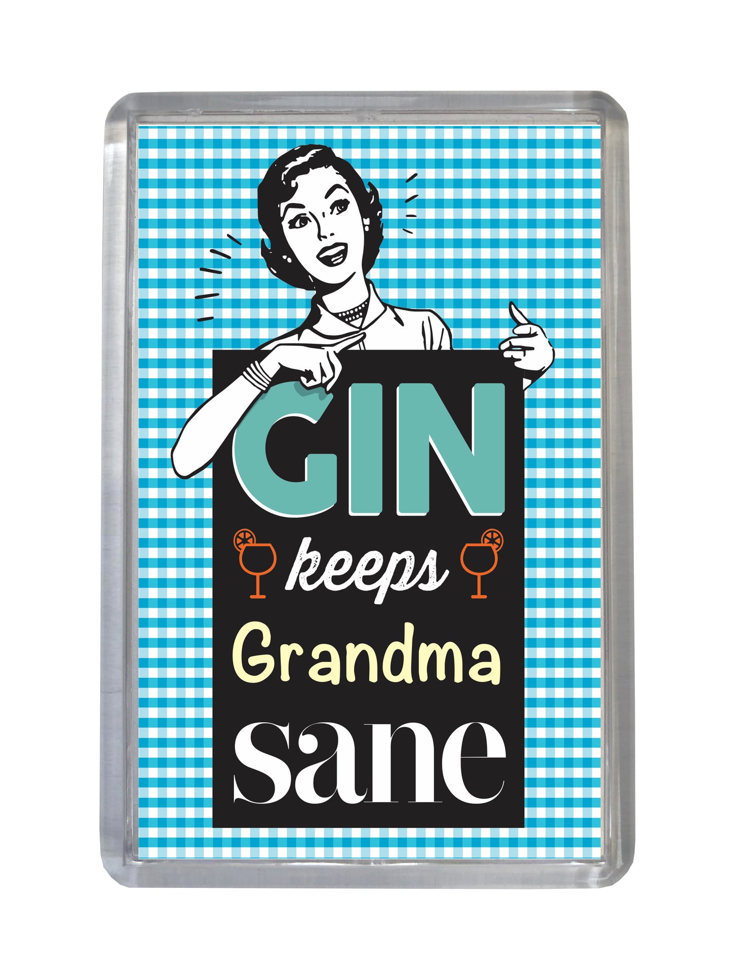 Funny Custom Gin Fridge Magnet – Personalised Name Gift – Humorous Kitchen Decor