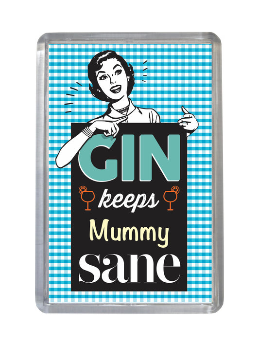 Funny Custom Gin Fridge Magnet – Personalised Name Gift – Humorous Kitchen Decor