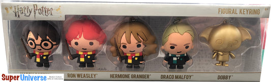 Harry Potter 3D Figural Keyring Set – Collectible Set of 5 | Officially Licensed Keychains, Gifts for Fans & Collectors