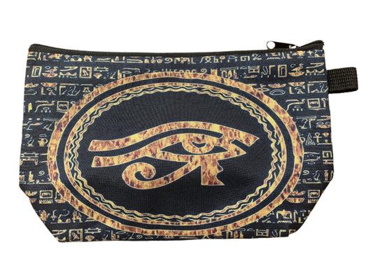 Eye of Anubis Egyptian Themed Makeup Toiletry Bag