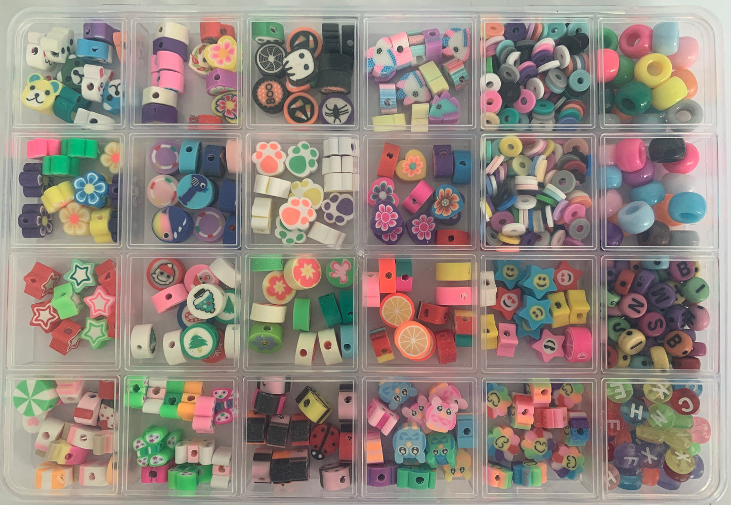 Jewellery Making Kit - Fun Colourful Polimer Beads in Various Designs