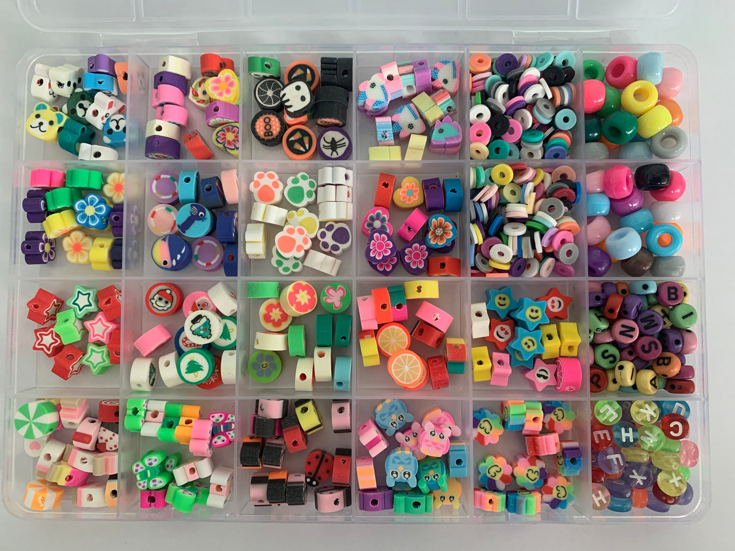 Jewellery Making Kit - Fun Colourful Polimer Beads in Various Designs