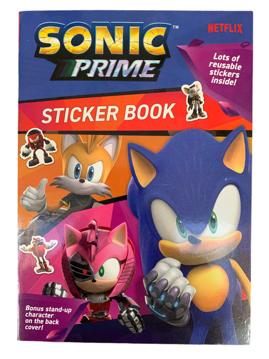 Sonic the Hedgehog A4 Sticker & Colouring Book | 90+ Reusable Stickers | Kids Activity Ages 3+