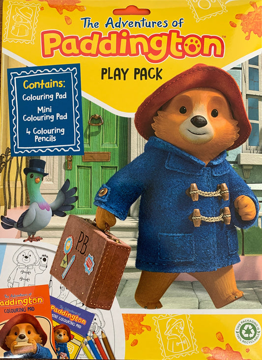 Paddington Bear Play Pack – Colouring Pad, Mini Pad & 4 Pencils – Licensed Activity Set