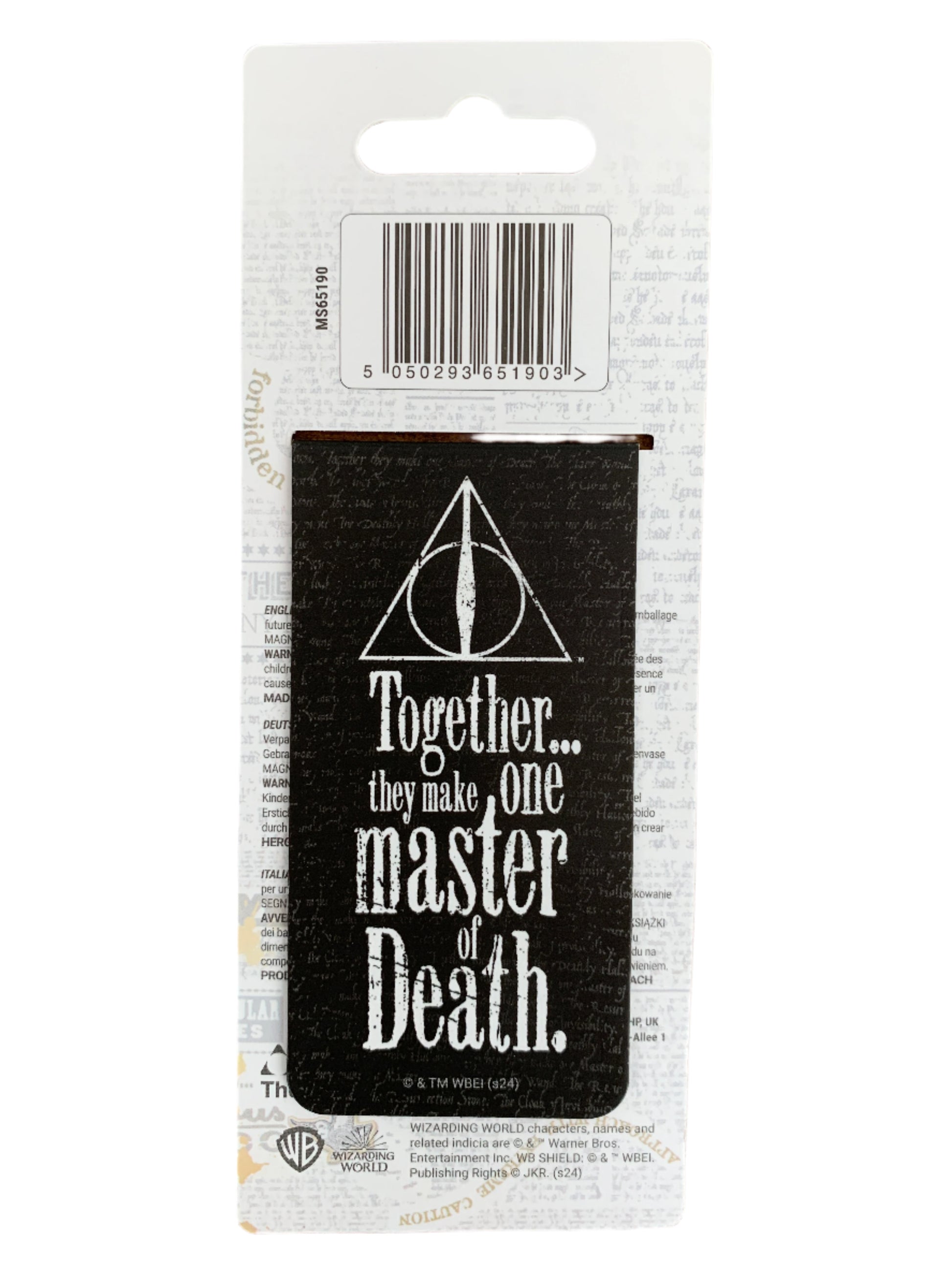 Product packaging with text and a barcode on a white background