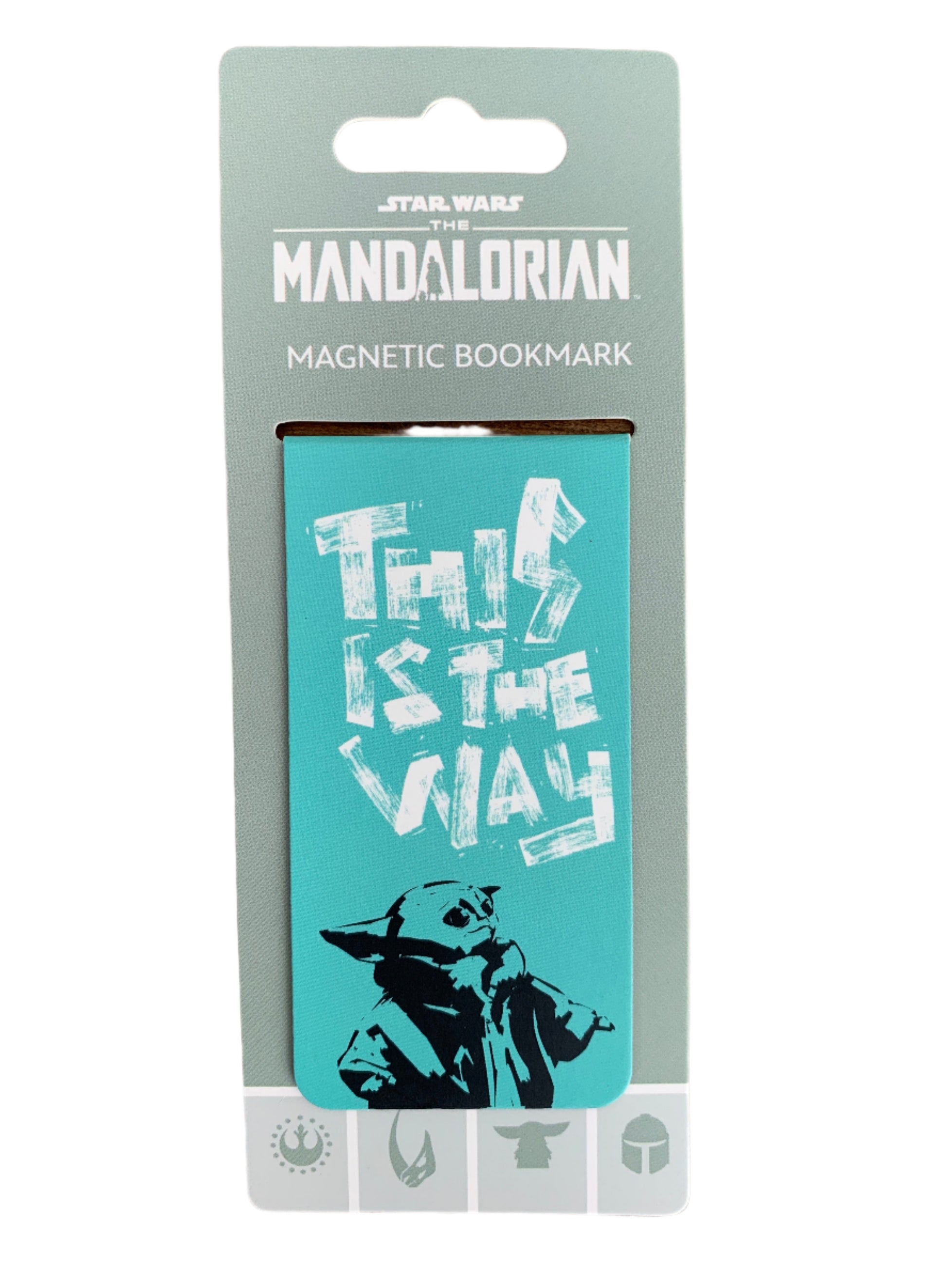 Magnetic bookmark with 'The Way' text and 'The Mandalorian' branding on a white background