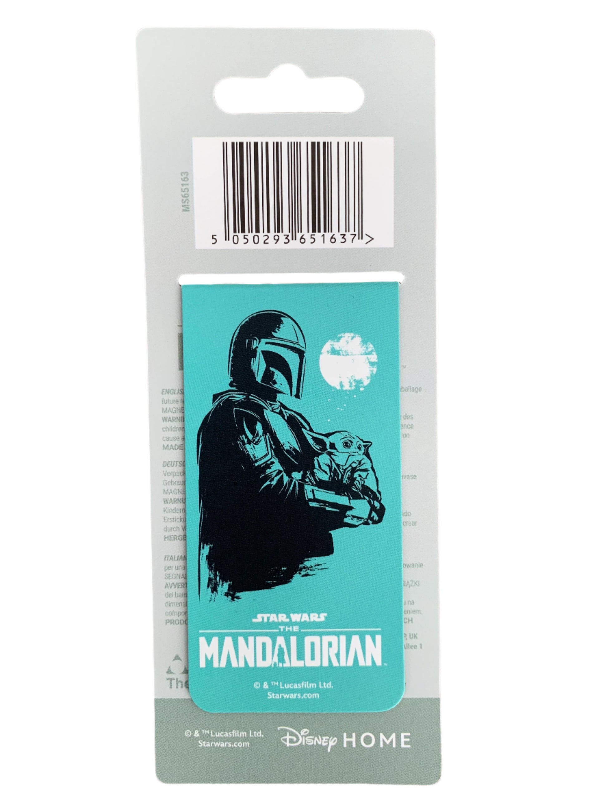 Product packaging with a barcode on a white background