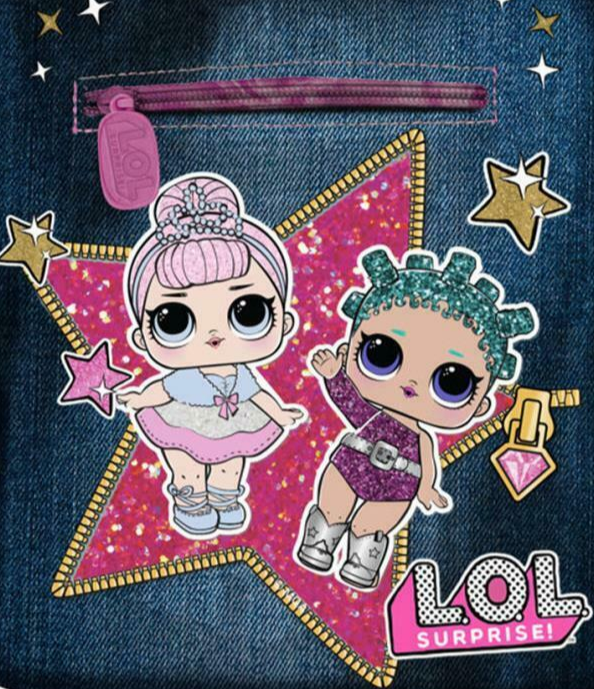 L.O.L Surprise Denim Glamour Shoulder Bag - Licensed LOL Product