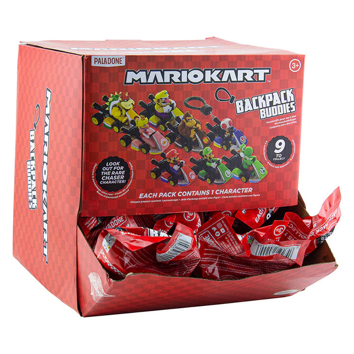 Mario Kart Collectable Backpack Buddies - Single Random Mystery Kart