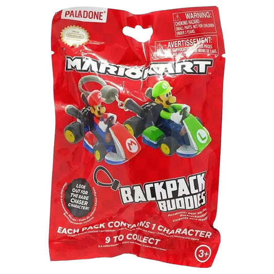 Mario Kart Collectable Backpack Buddies - Single Random Mystery Kart