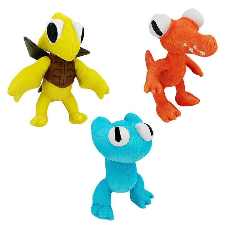 Rainbow Friends Series 2 8-Inch Collectible Plush – Orange, Yellow, and Cyan Characters
