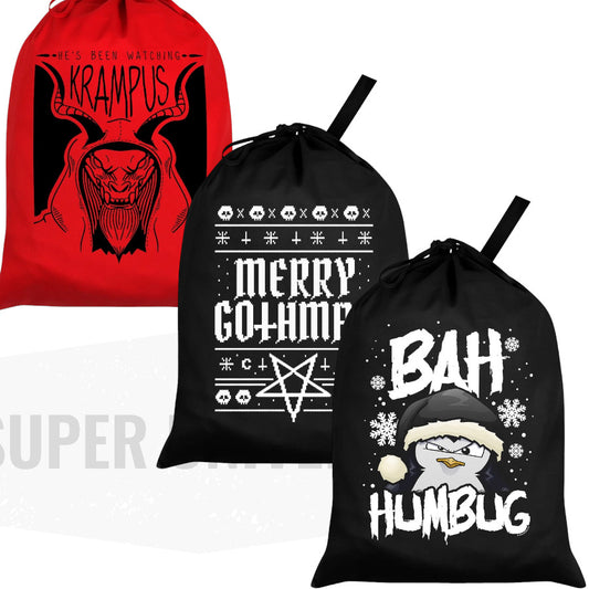 Alternative Santa Sacks for People who Pretend they Hate Christmas