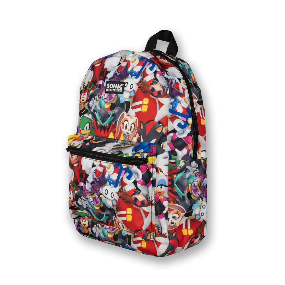 Sonic the Hedgehog Multi-Character Backpack with Laptop Compartment β Perfect for School, College, or Work