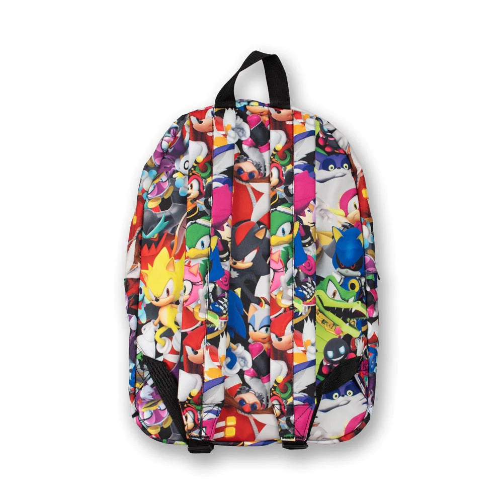 Sonic the Hedgehog Multi-Character Backpack with Laptop Compartment β Perfect for School, College, or Work