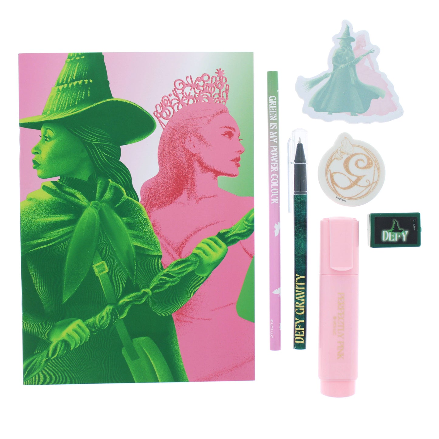 Wicked The Musical Stationery Set β Officially Licensed Fan Must-Have | A5 Notebook, Sticky Notes, Pen & More!
