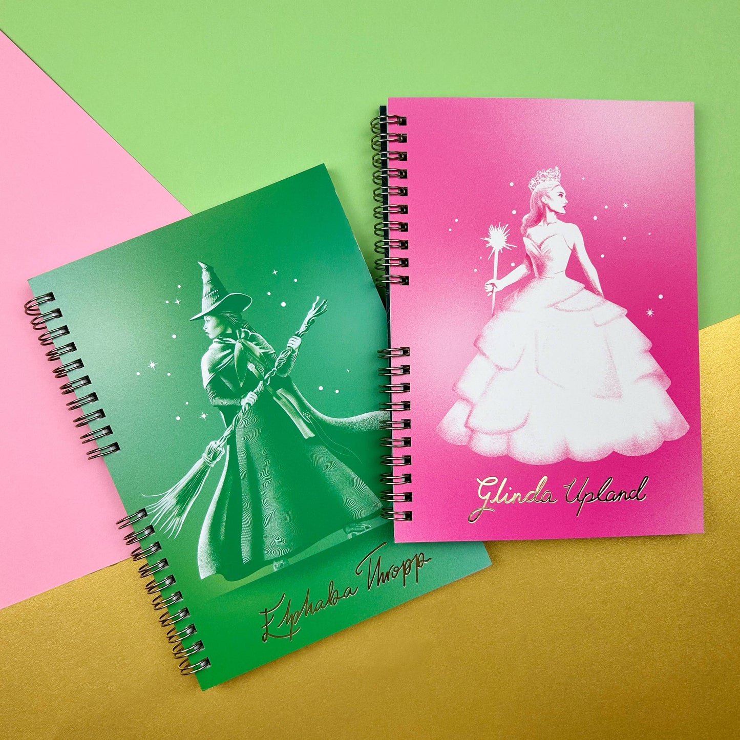 Wicked A5 Officially Licensed Notebook – Elphaba & Glinda Split Design, 80 Lined Page