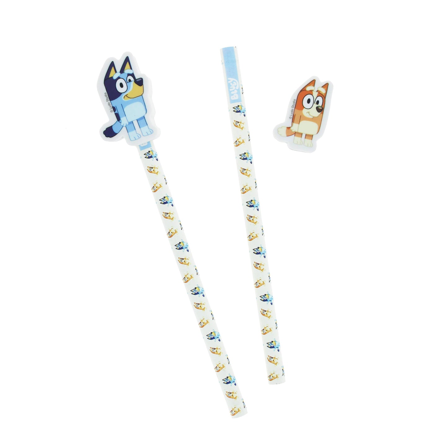 Bluey Fully Licensed Pencil and Eraser Set