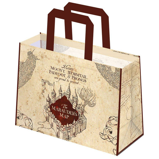 Harry Potter Marauders Map Reusable Tote Bag – Eco-Friendly Shopping Bag for Wizarding Fans