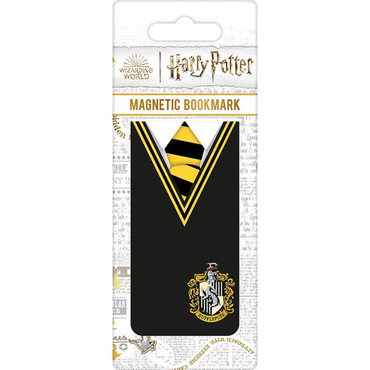 Harry Potter Hufflepuff magnetic bookmark packaging on a white background