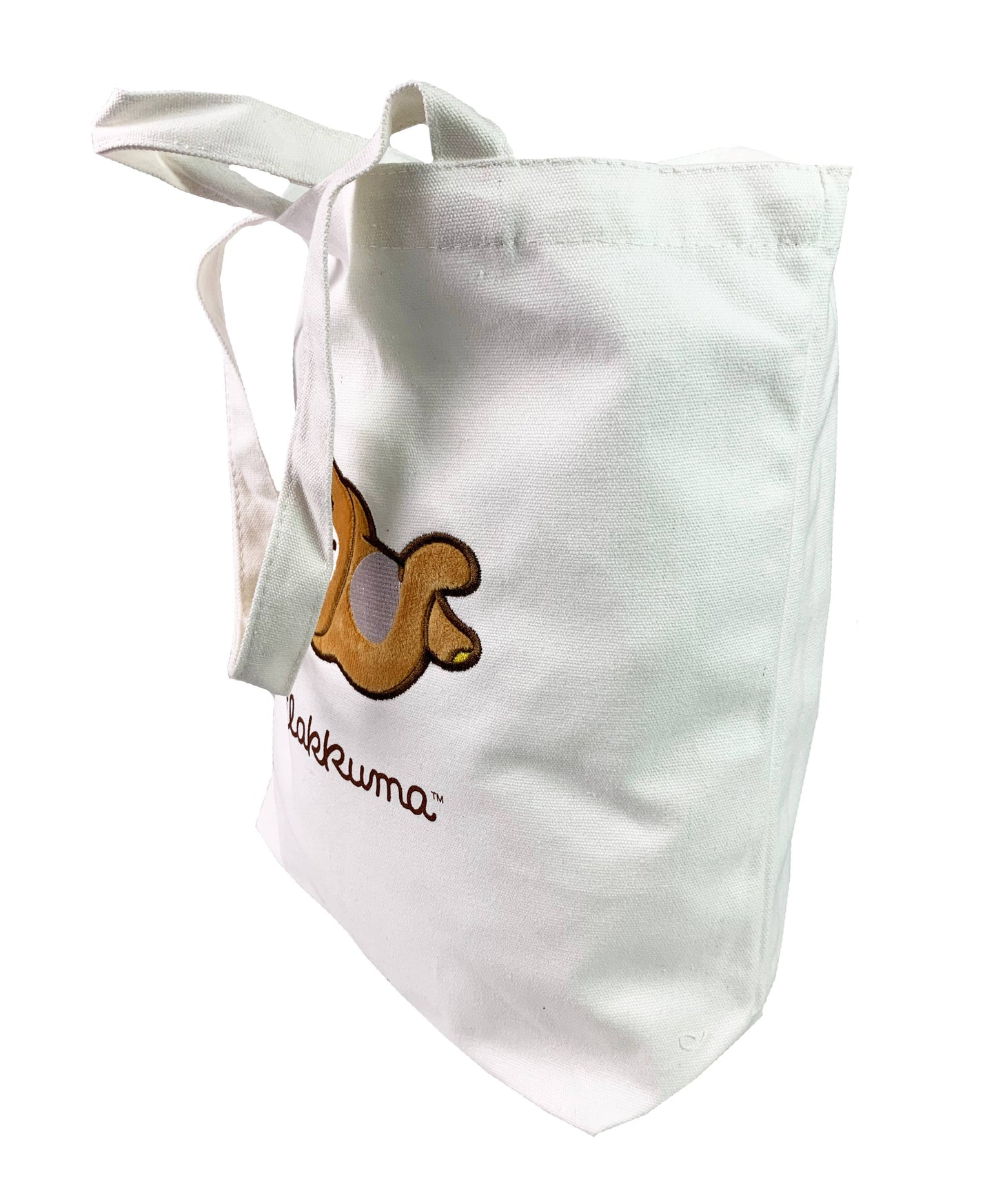 Rilakkuma Licensed Reusable Cotton Tote Bag with Plush Patch – Cute & Stylish Shopping Bag