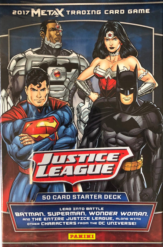 Cartes à collectionner Panini MetaX Justice League - Pack de démarrage de 50 cartes neuves et scellées