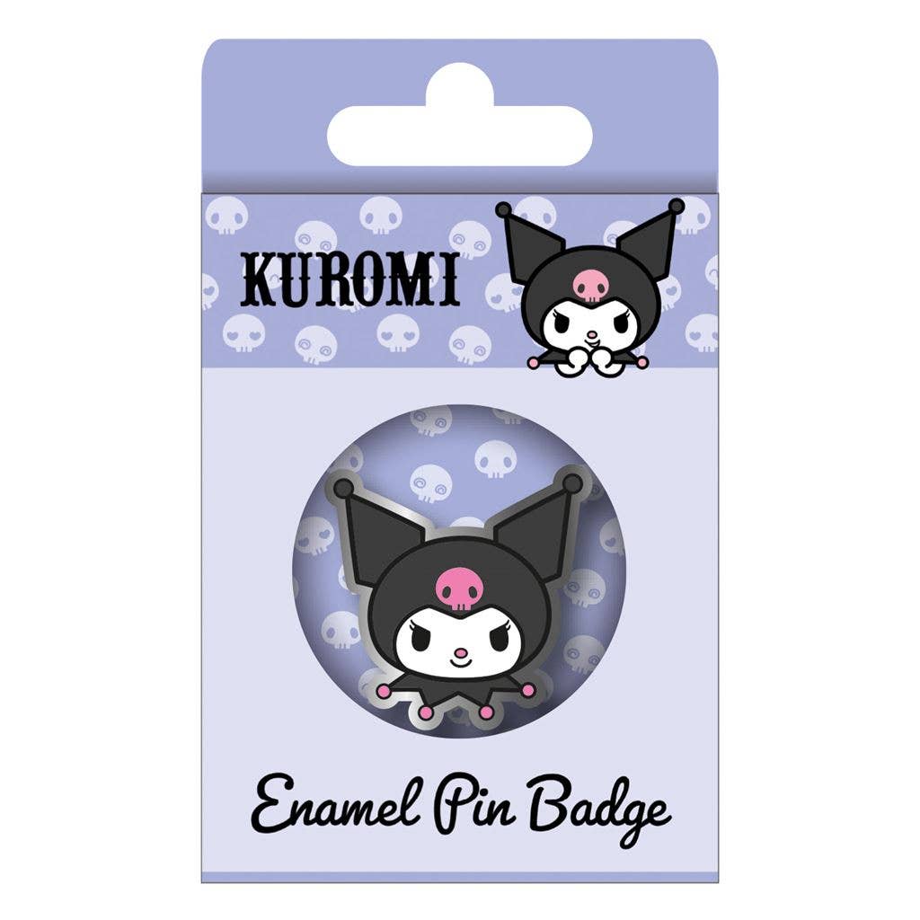 Kuromi Happy Face Enamel Pin Badge