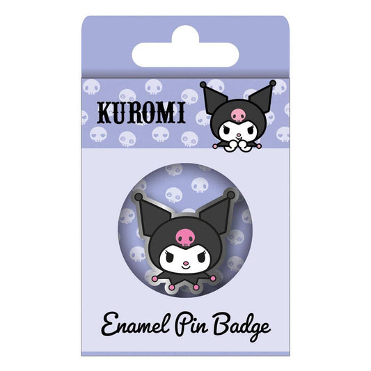 Kuromi Happy Face Enamel Pin Badge