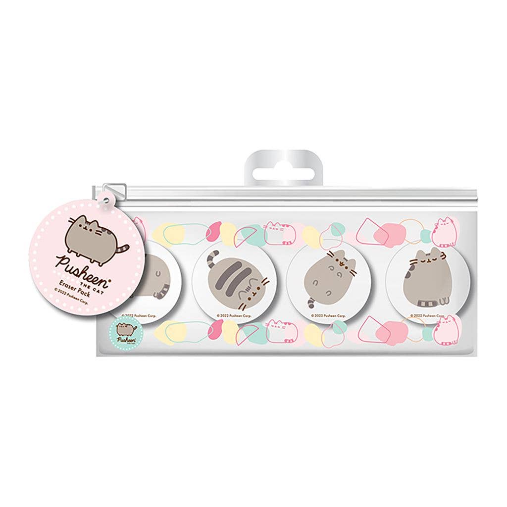 Pusheen The Cat Set of 4 Erasers