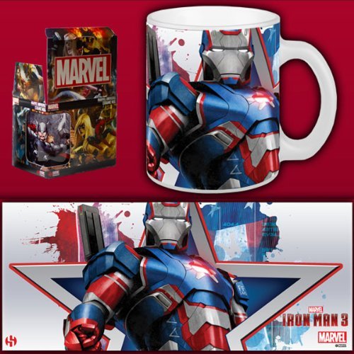 Tasse en boîte Iron Patriot de Marvel Comics Iron Man 3 320 ml