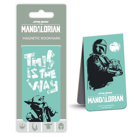 Magnetic bookmark with 'The Mandalorian' design and text 'This is the Way' on a white background.