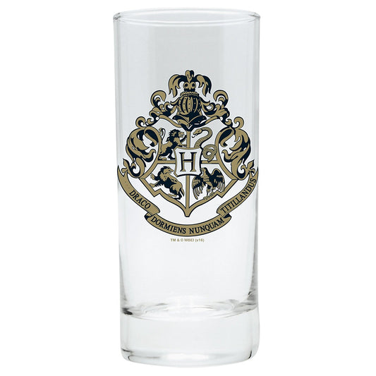 Verre avec armoiries de Poudlard de Harry Potter - Sous licence complète