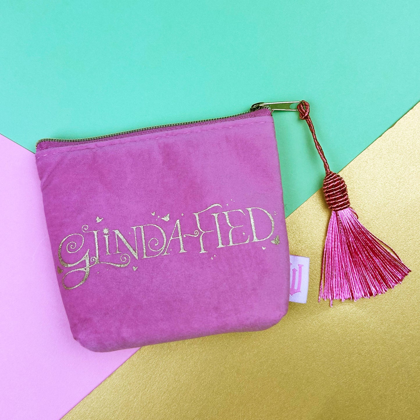 Wizard of Oz Glinda-Fied Pink Velvet Purse – Elegant and Enchanting!