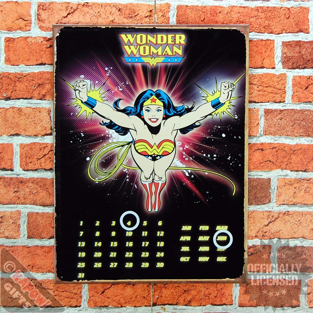 DC Comics Wonder Woman Black Everlasting Metal Calendar