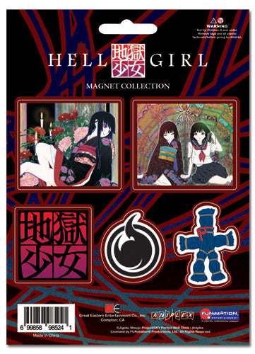 Hell Girl Die-Cut Fridge Magnets