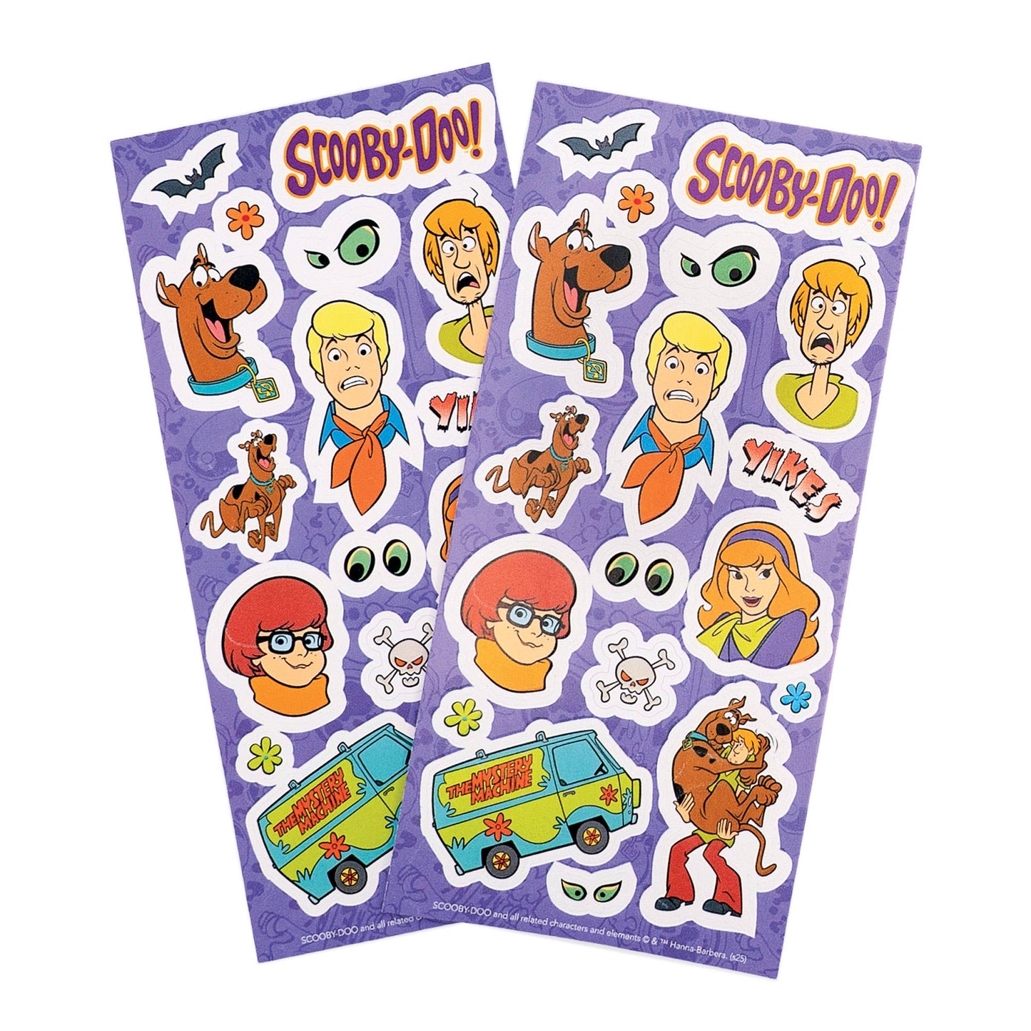 Scooby-Doo Glow in the Dark Stickers | Official Sticker Sheets | 2-Pack | Kids Party & Crafts