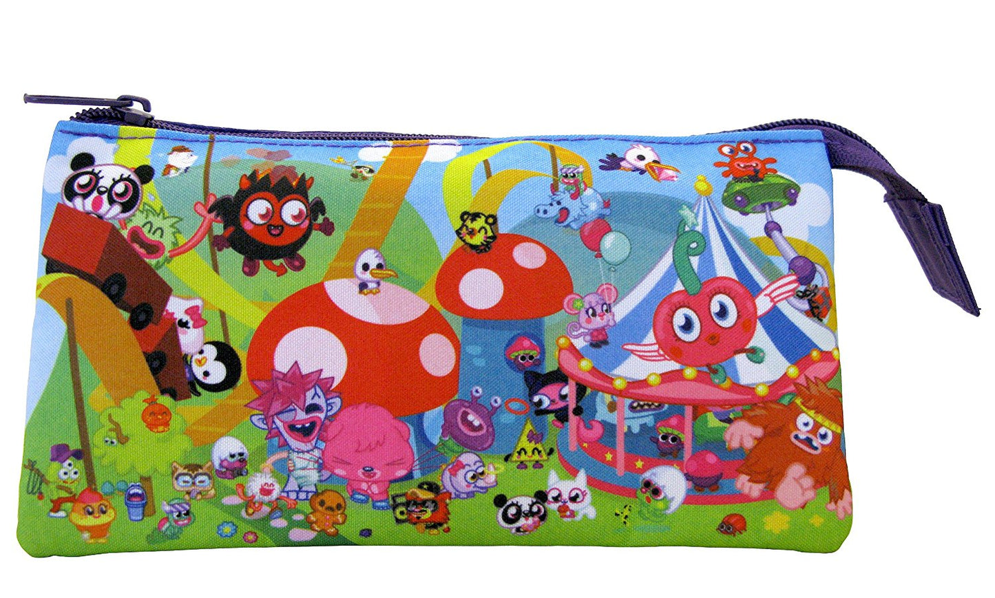 Trousse à crayons 3 poches Moshi Monsters