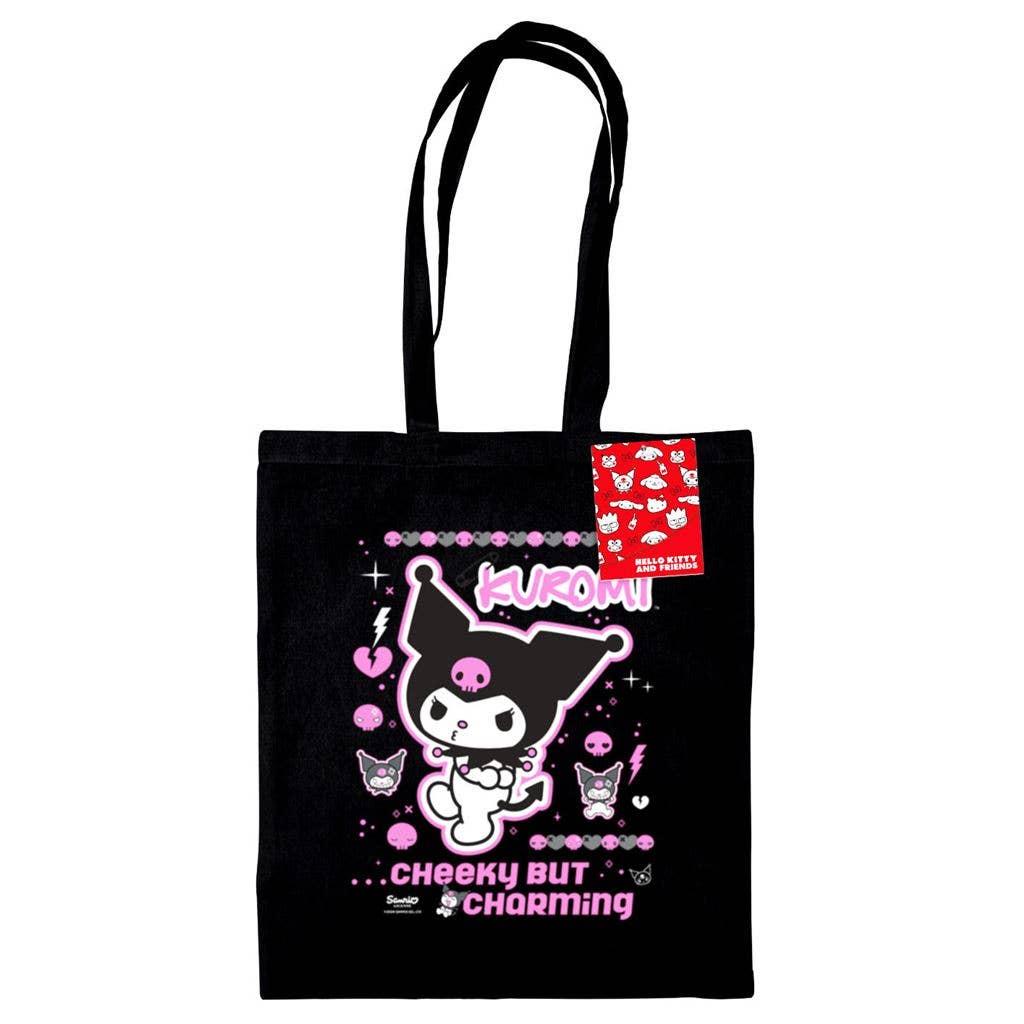 Kuromi Cheeky but Charming Black Tote Bag