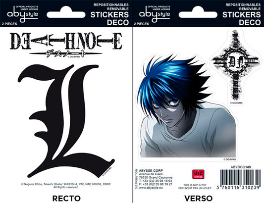 Death Note L Repositional Stickers