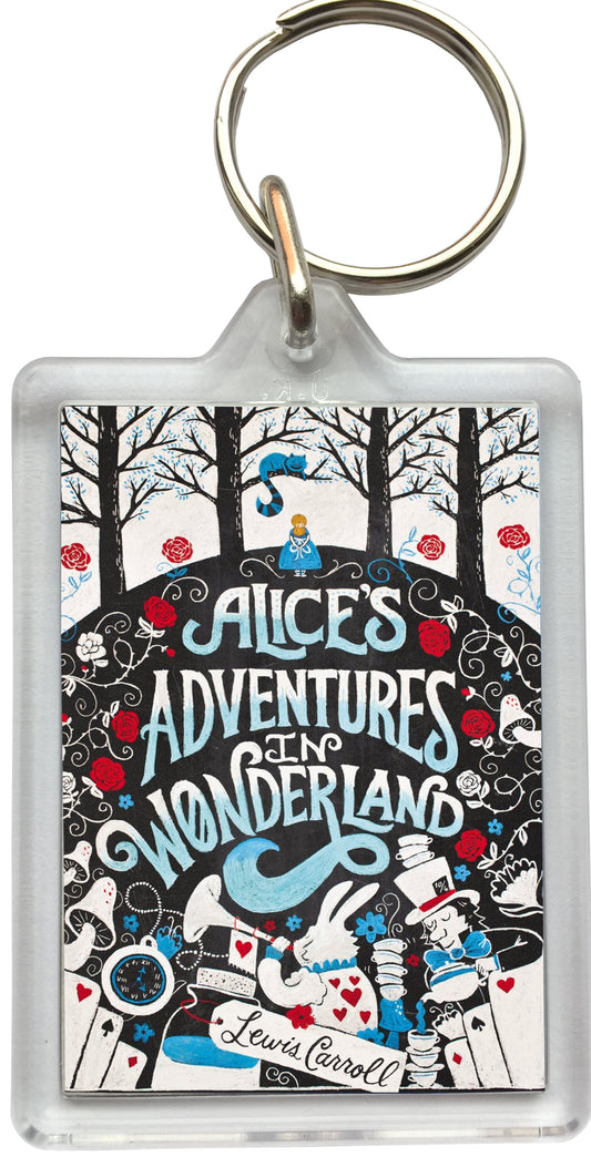 Alice's Adventures In Wonderland Book Cover Keyring