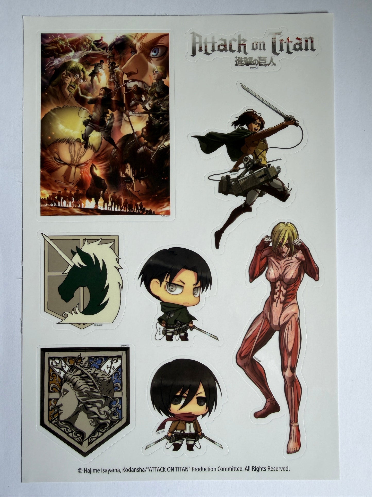Attack On Titan Tech Stickers