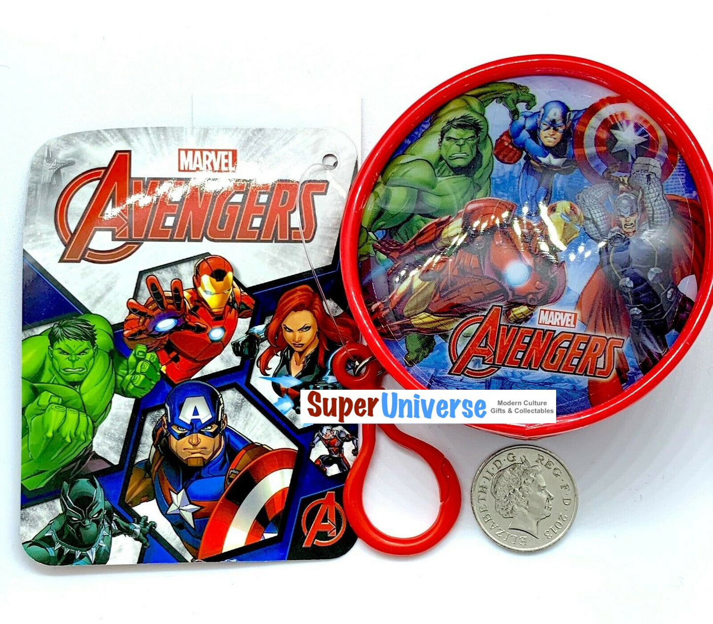 Petit porte-monnaie avec clip pour sac Marvel Comics Avengers