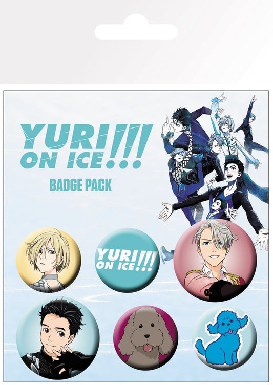 Yuri On Ice - 6er-Set Anstecknadeln