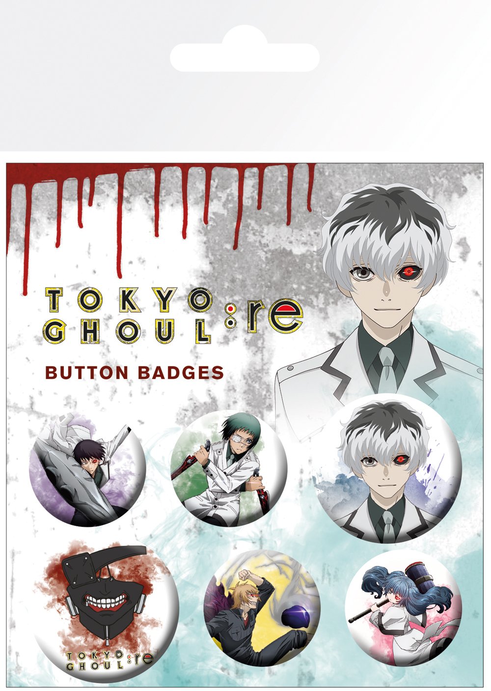 Lot de 6 badges Tokyo Ghoul